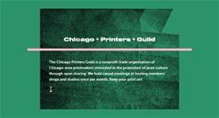 Desktop Screenshot of chicagoprintersguild.org