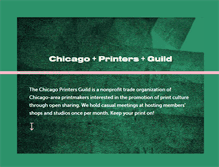 Tablet Screenshot of chicagoprintersguild.org